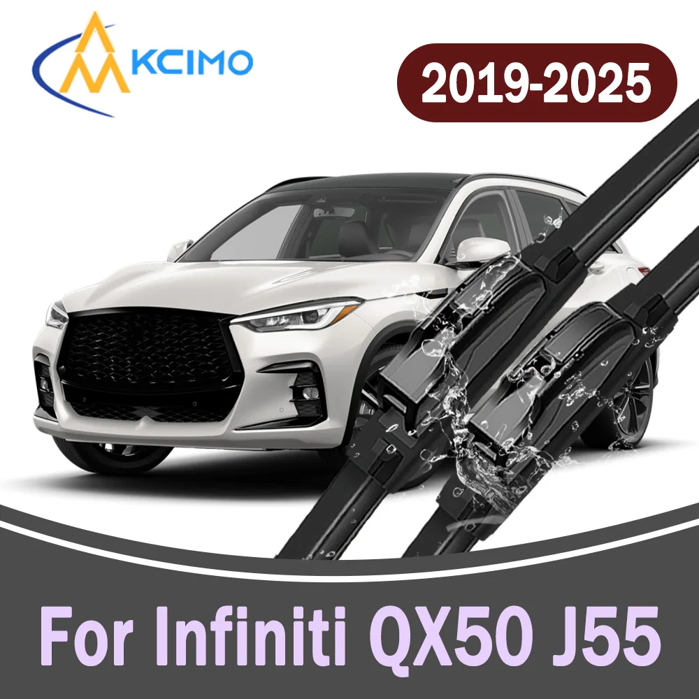 

All-Weather Front Windscreen Wiper Blades For Infiniti QX50 J55 QX55 2019-2025 High Quality Car Windshield Replacement Parts 2Pc