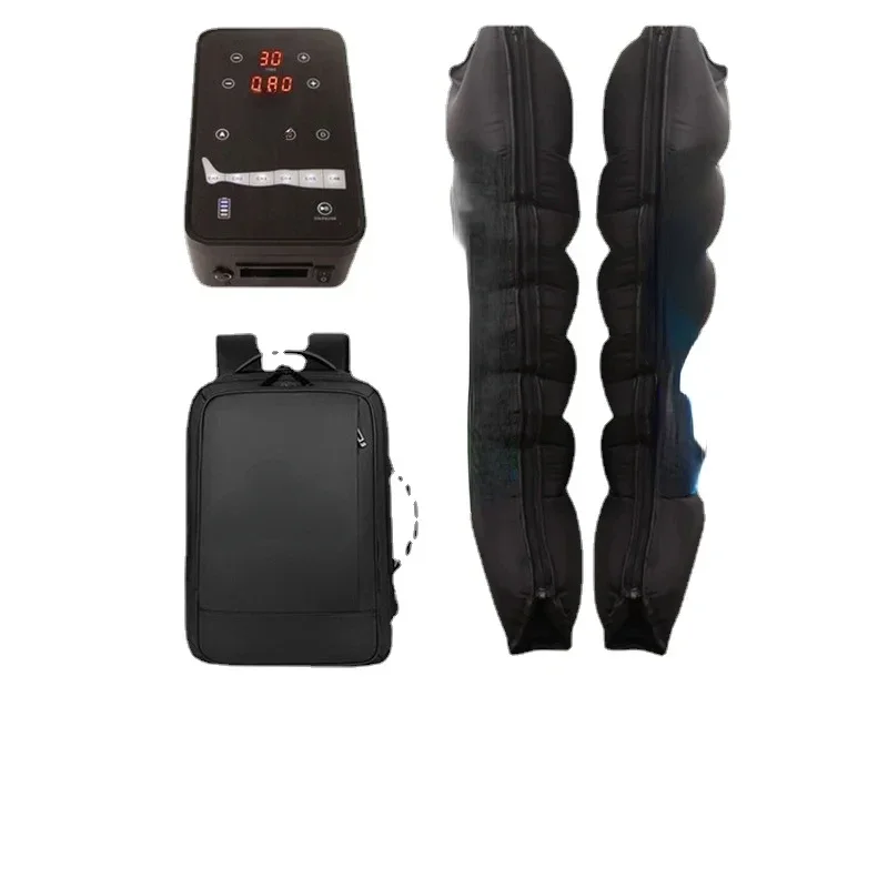 6 Chambers Rechargeable  Air Sequential Compression Athlete Recovery Boots Massage Foot Leg Therapy Massager
