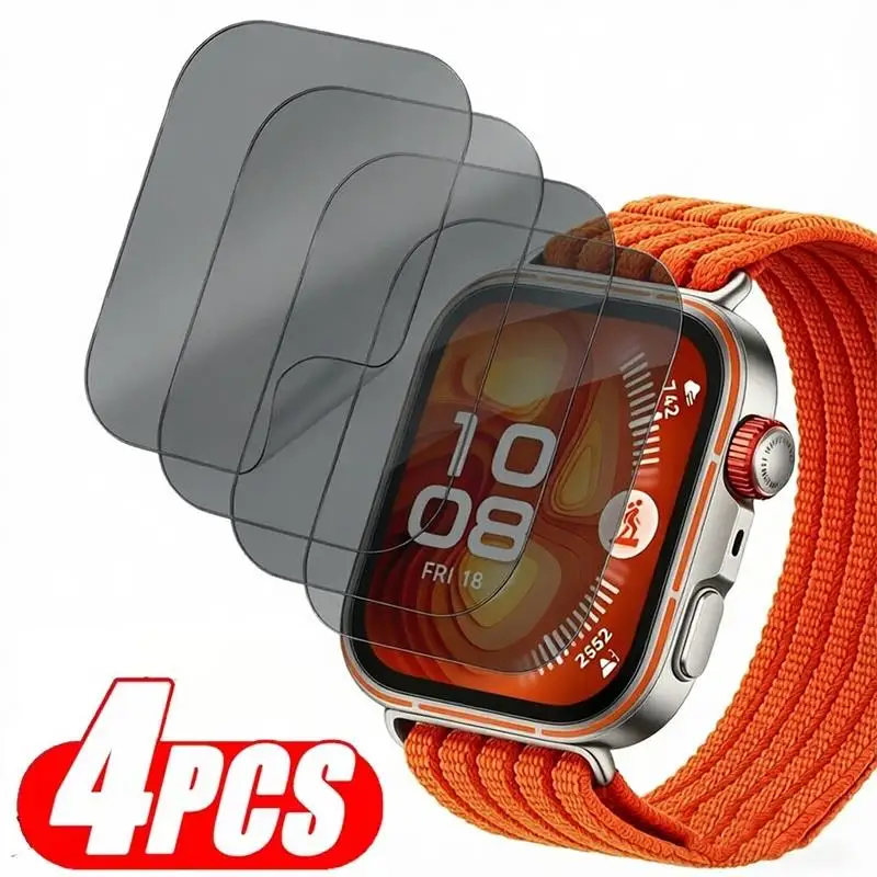 Film incurvé en Hydrogel anti-espion, 1 à 4 pièces, protecteur d'écran pour Huawei Watch Fit 2 3 Fit4, couverture complète non en verre pour Watch Fit 3 4Pro