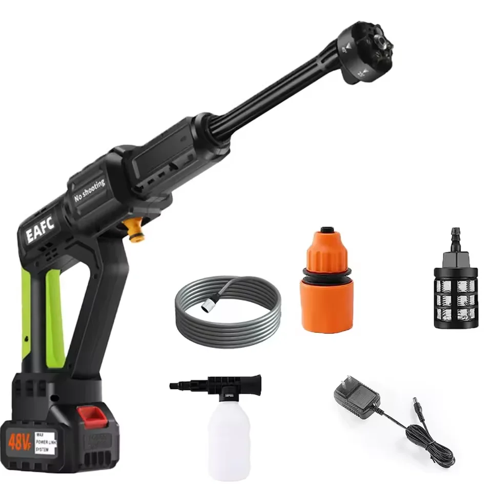 マキタ-高圧水鉄砲を備えたポータブルワイヤレスカー洗浄機,48VFバッテリー用洗浄機,1000W,200bar