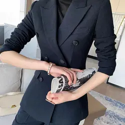 2023 New Suit Set Women's Spring Autumn High End Professional Dress Goddess Style Formal Work Suit 2 Piece Women Clothing Sets