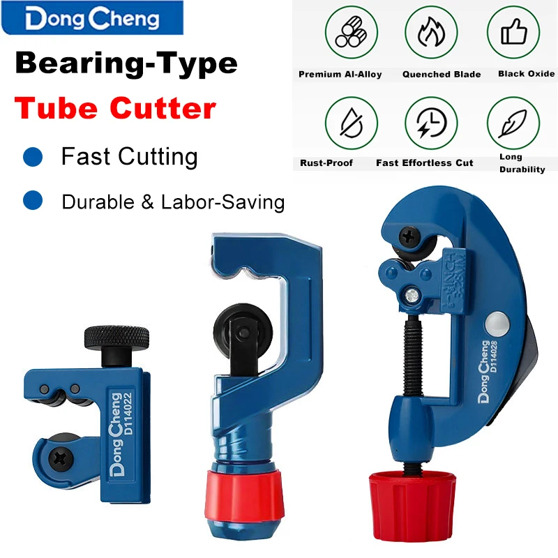 Bearing Wheel Tube Cutter Aluminum Alloy Rust-Proof Metal Pipe Cutter for Plumbing HVAC Copper PPR PVC Quick Smooth Cutting Tool