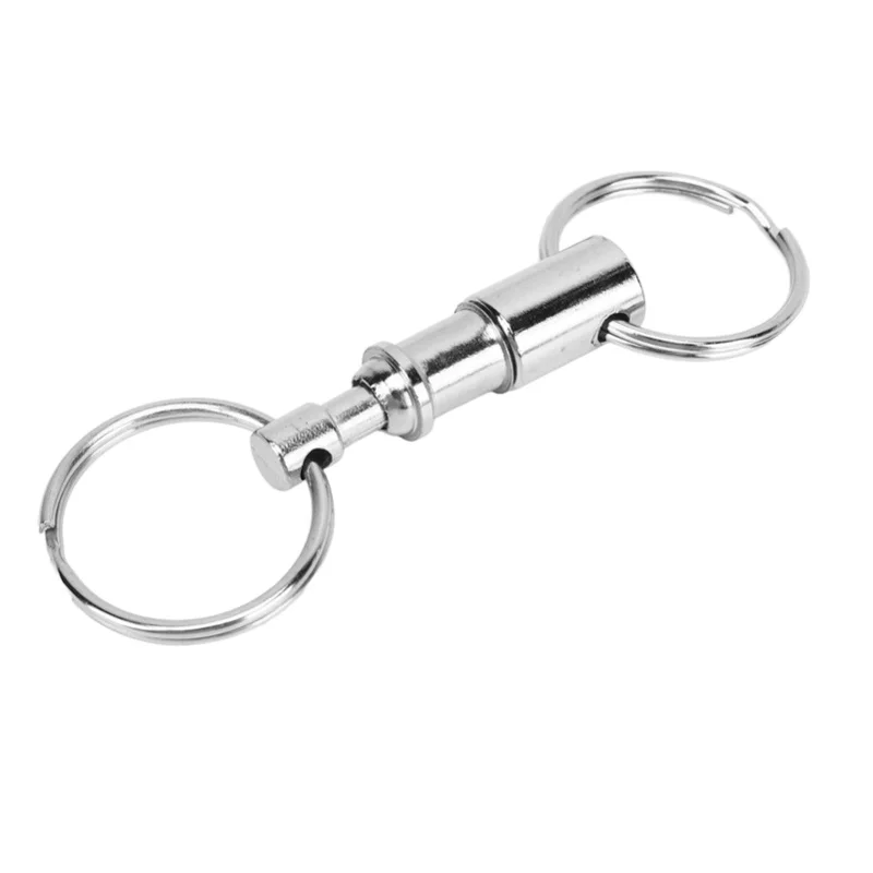 10 PCS EDC Quick Release Keychain Double Ring Keychain Outdoor Pull Apart Key Ring