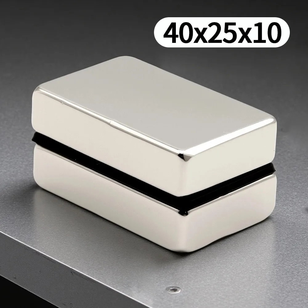 40x25x10mm  Powerful Neodymium Magnet Block Super Strong Magnets N35 NdfeB Permanent Magnetic imanes Refrigerator Magnet