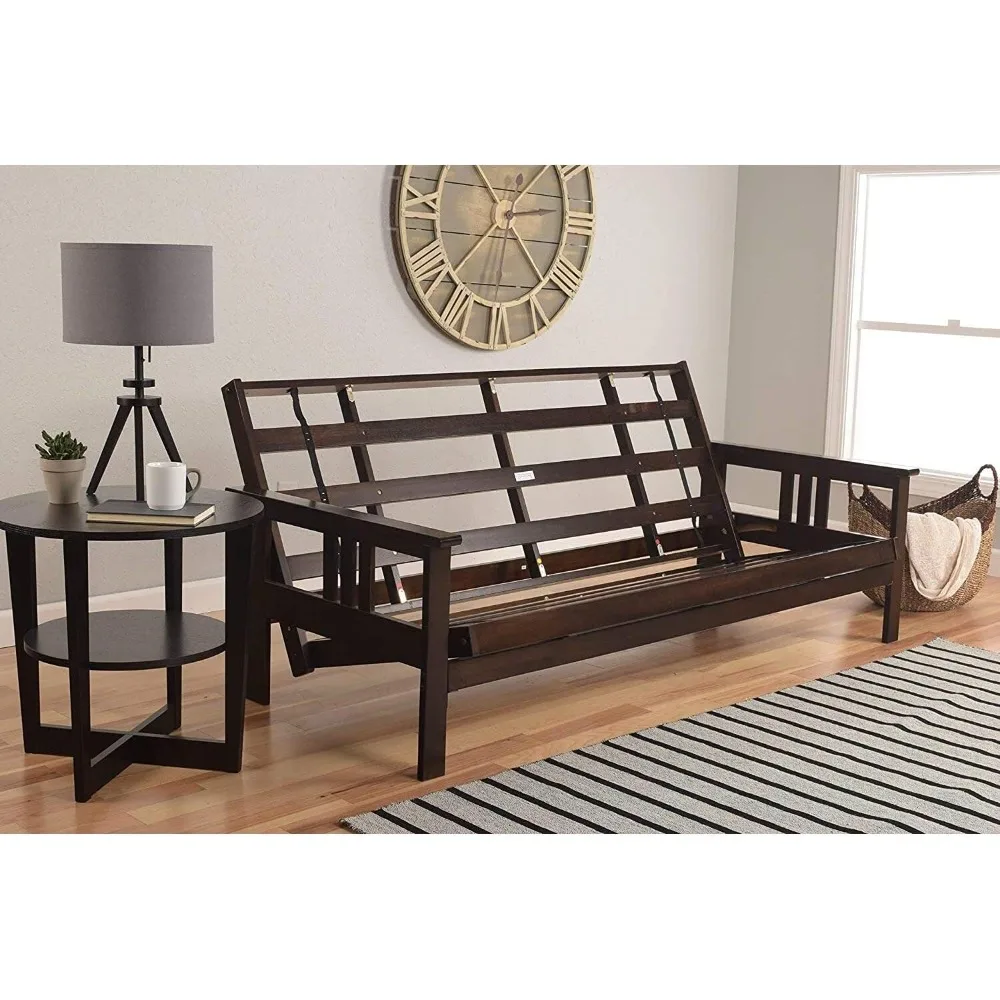 Monterey Queen Solid Hardwood Futon Frame in Espresso