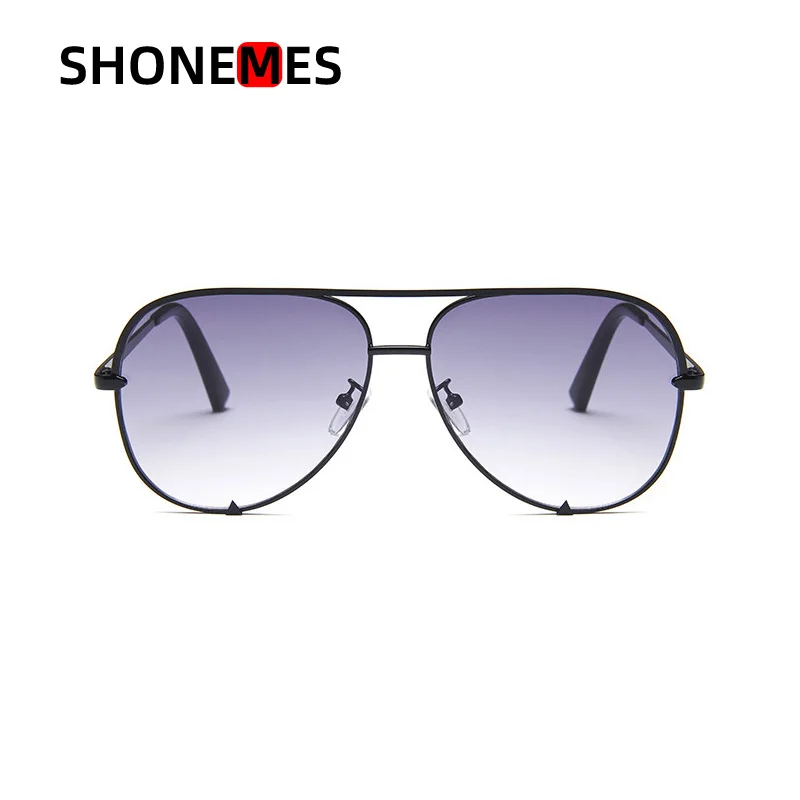 

Мужские и женские очки-авиаторы Shonemes, стильные солнцезащитные очки-авиаторы с градиентом и металлической оправой, уличные солнцезащитные очки с УФ-защитой