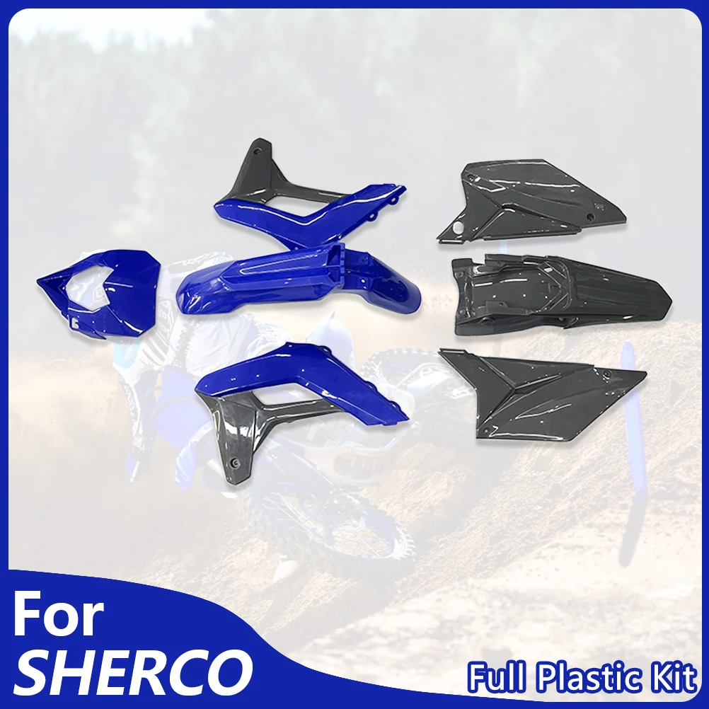 

Полностью пластиковый комплект OTOM для мотоцикла, обтекатель корпуса, защита крыла, брызговик, панель корпуса фары для SHERCO SE SEF 2017-2023