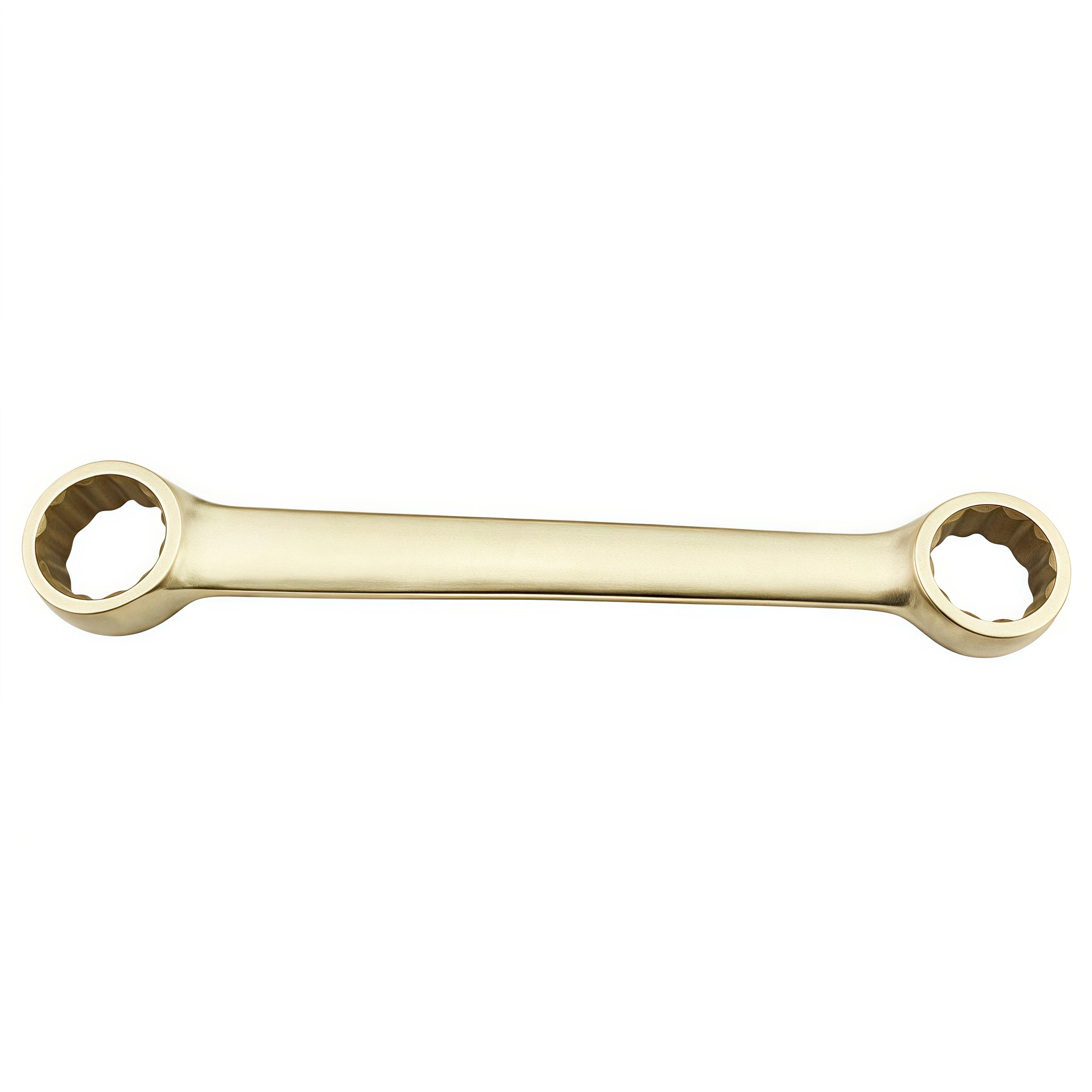 Multifunktionaler, funkenfreier Doppelbox-Offset-Schlüssel aus Aluminiumbronze mit DIN838 zur Verwendung in petrochemischen Erdgasleitungen