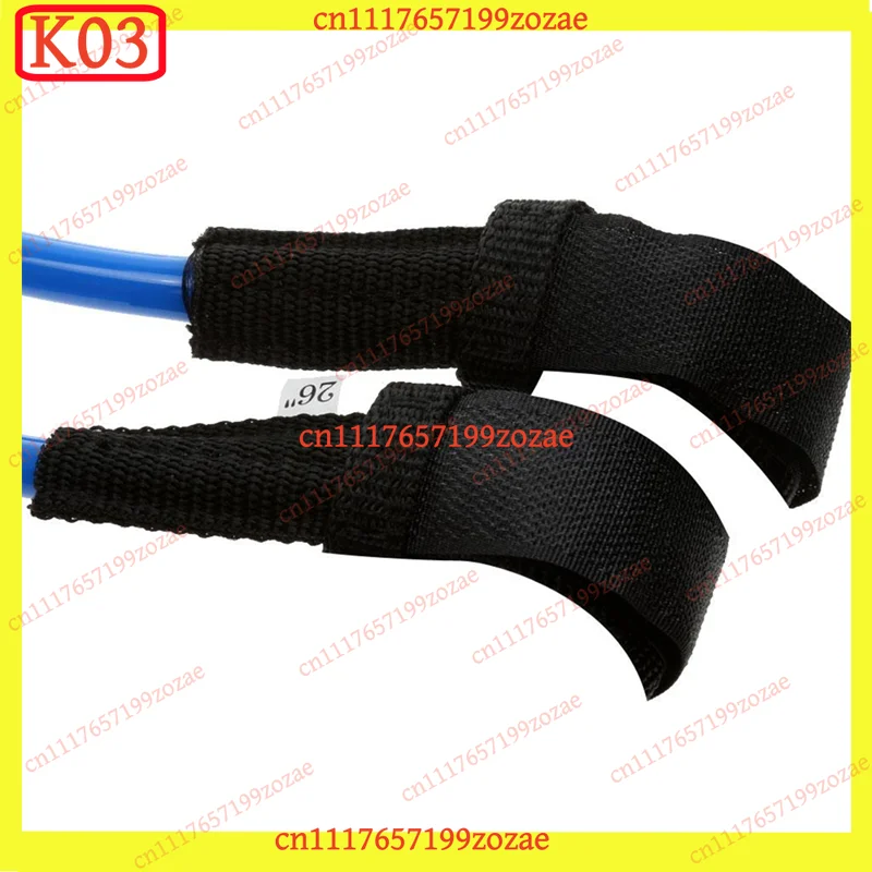 2Pcs Blue TPU Windsurfing Line, 26 Inch Heavy Duty Fixed Harness Rope, Durable Replacement Parts for Water Sports Sailing Gear