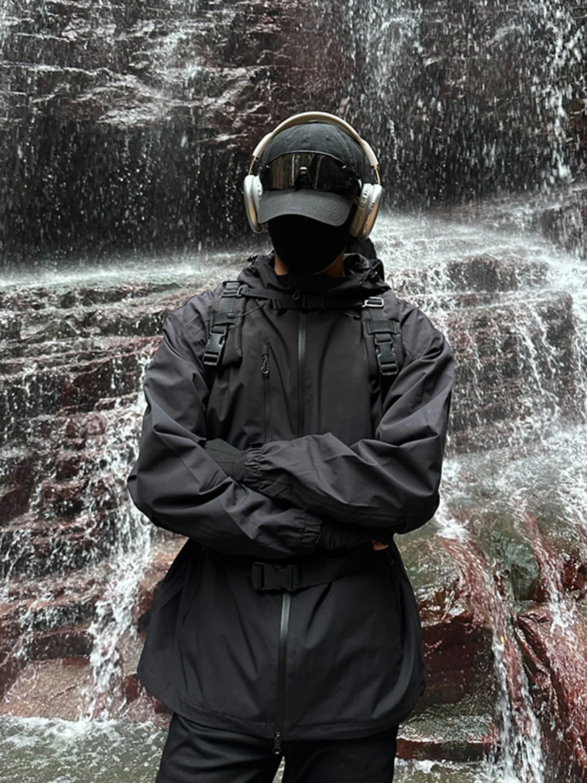 

Bla Samurai Men's Summer Outdoor Sports Climbing Suit Waterproof Windproof Sunscreen Jaet Loose Fit Youth Faion