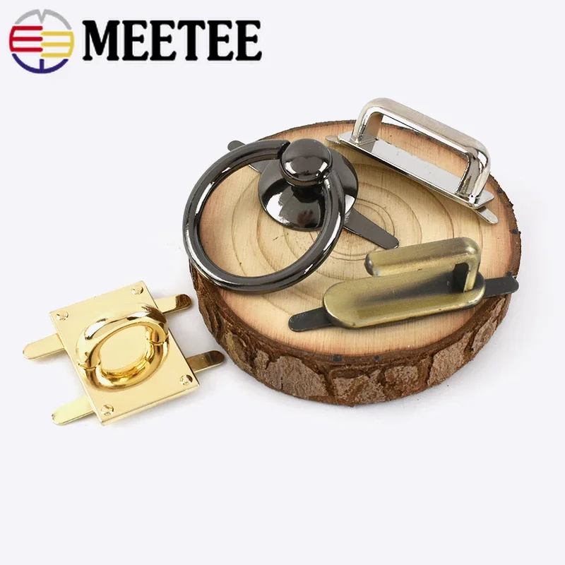 Meetee 5/10Pcs 22-35mm Metal O Ring Handbag Decor Buckles Bag Side Chain Nail Connector Clasps DIY Luggage Hardware Accessories