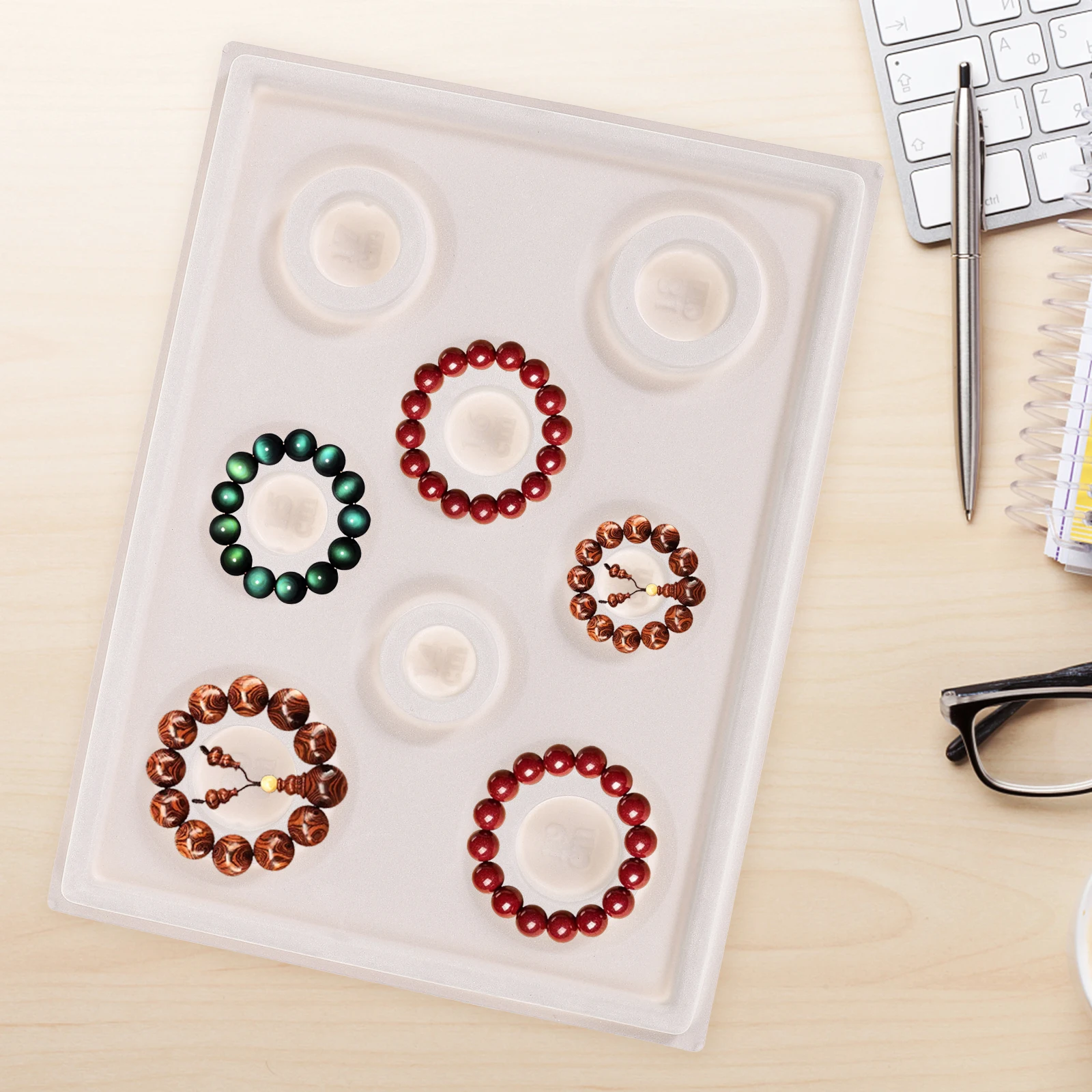 

Bead Design Tray Jewelry Making Craft Resin Board Bracelet Charms Layout Tool Plastic Travel Accessories ganizing Disc Beading