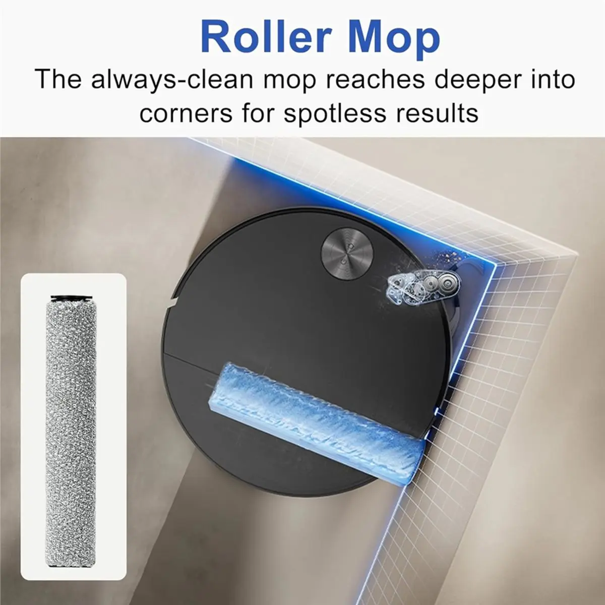 Big Discount Accessories for Mova S70 Scooter Vacuum Cleaner, Main Brush, Roller Mop, Side Brush, Dust Bags, HEPA Filters