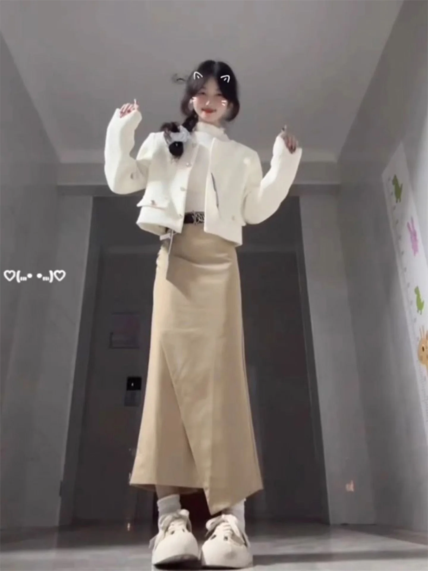 

Tweed Jacket Vintage Fashion Suit Outwear Woman Womens Summer Chic Tie-Dye Drop-Shoulder Buttoned Casual Soft-Shell Textured Ins