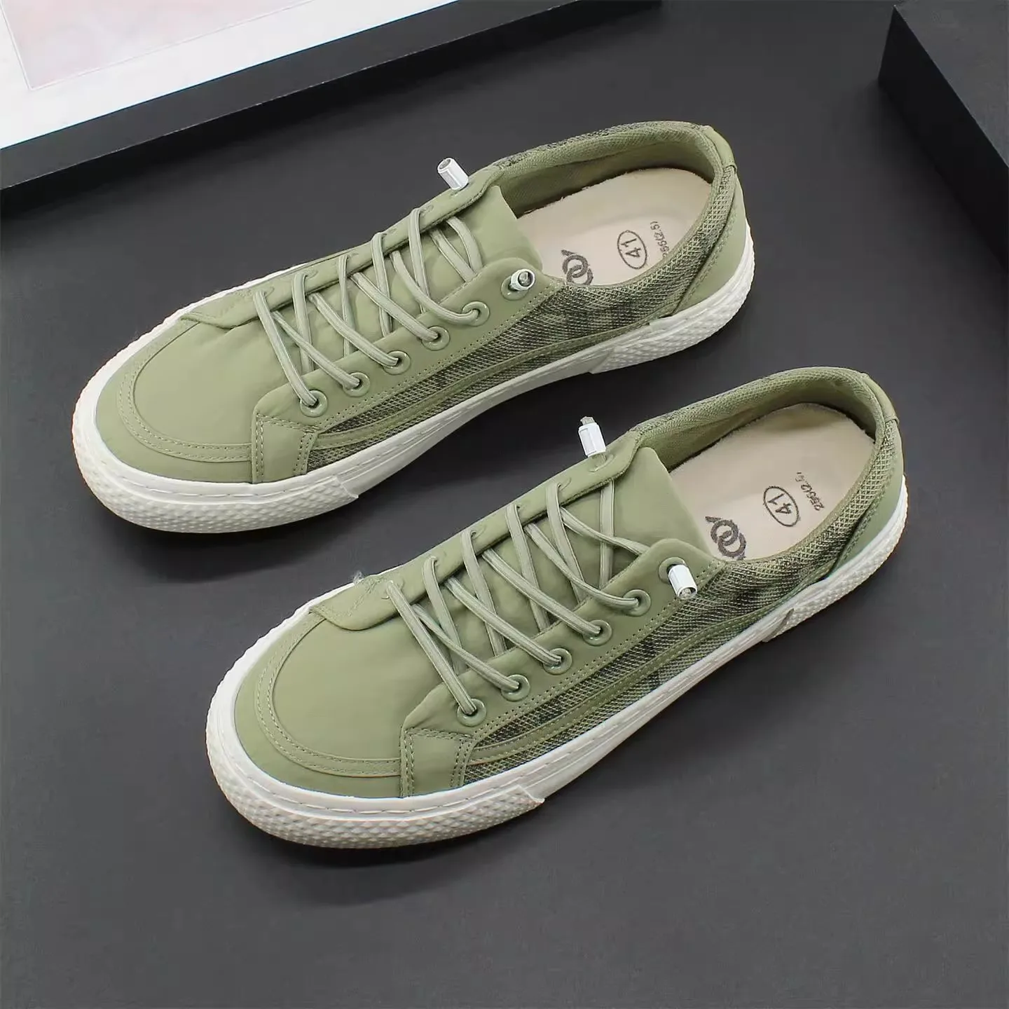 

IFaion мужские тонкие парусиновые слипоны Casual oes дышащие летние спортивные кроссовки с круглым носком на низком каблуке удобные всесезонные F...