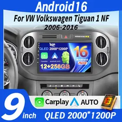 Android 16 Auto Carplay For VW Volkswagen Tiguan 1 NF 2006 2008-2012 2013 2014 2015 2016 Car Radio Multimedia GPS Player Stereo
