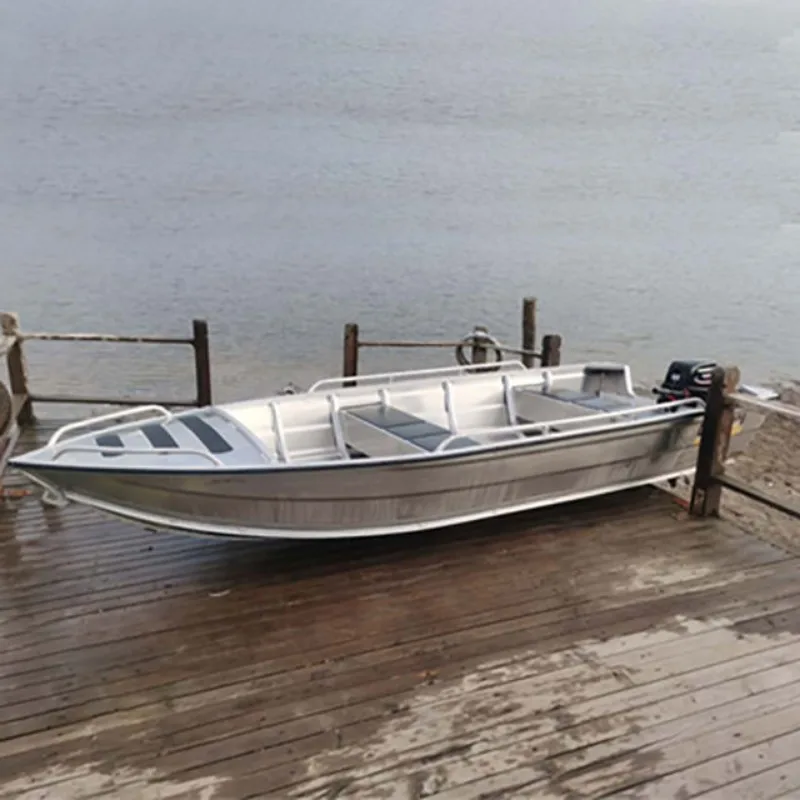 Aluminium Fishing Boat 3.8M 4.2M 4.7M 5.2M 12.5ft B-series Rowing Boats Yacht Welded Deep V Hull Luxury Boat