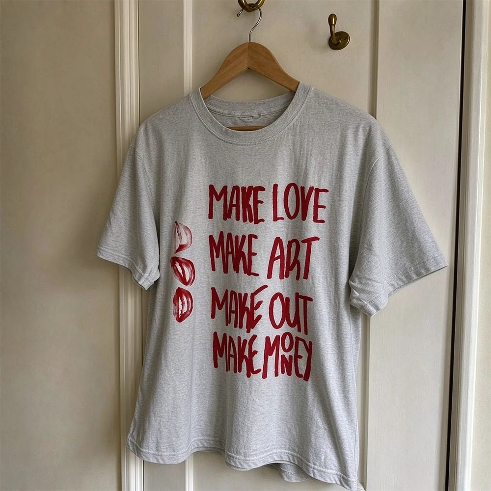 New Arrivals: Oversized T-shirts with lettering prints, Y2K, 2000s millennial retro-inspired fashion, Harajuku style, unisex