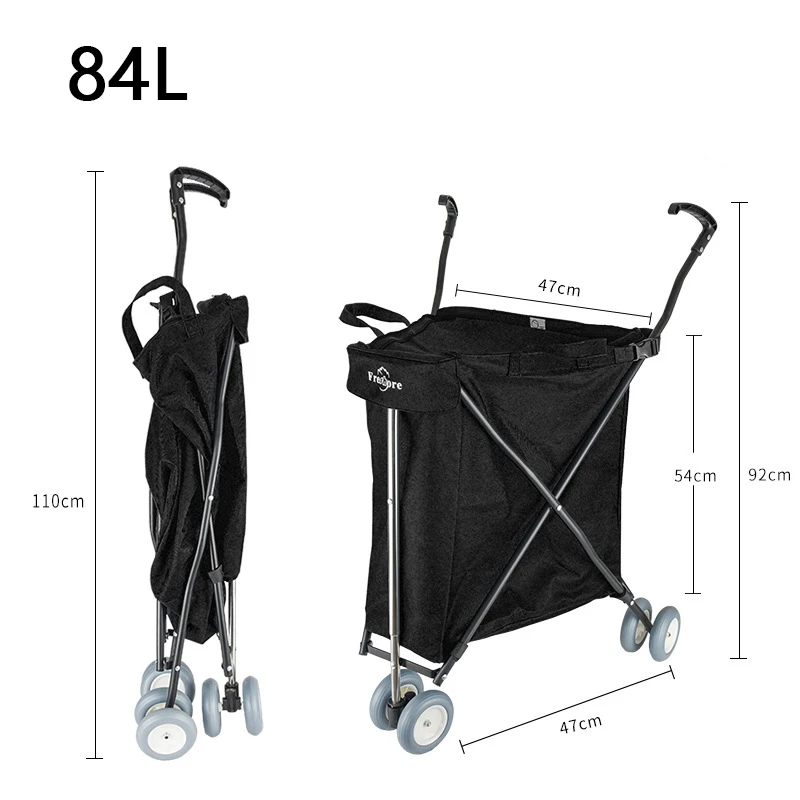 High Quality Promotional Shopping Trolley Printing Recyclable Grocery Shopping Carts