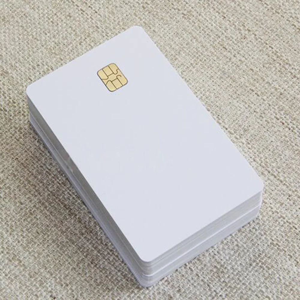 20Pcs/Lot Blank Card with SLE4442 Chip PVC Card Hico Magnetic Stripe Contact Smart IC Small Chip Composite Card ​ ​