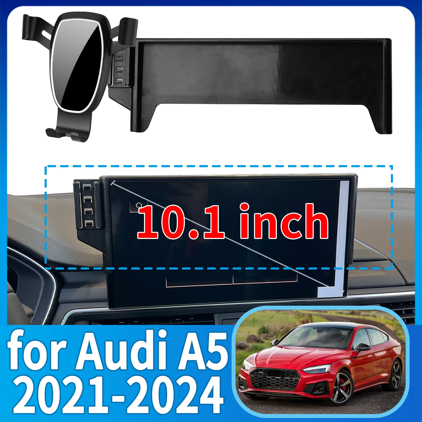 

fit for Audi A5 2021 2022 2023 2024 10.1 inch ​​Anti-Shake Screen Base Phone Holder Mount Stand ​​ Dedicated Car​​ accessoires