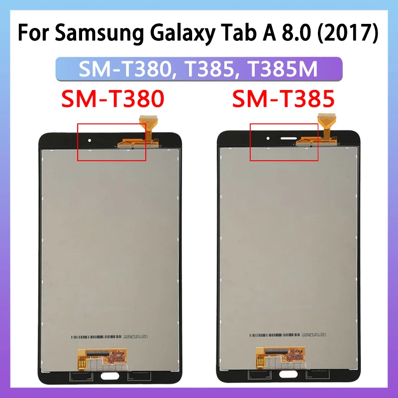 8.0 Inch Voor Samsung Tab A 8.0 (2017) T380 T385 Lcd Touchscreen Digitizer Voor Tab A 2 S SM-T380 SM-T385 Display