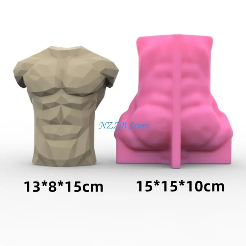 T21F Man Body Silicone Mold Man Portrait Resin Mold Epoxy Casting Mold