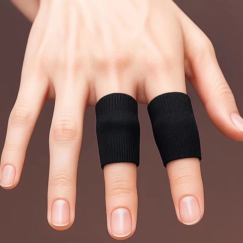 10pcs/20pcsElastic Finger Sleeves Protective Support Covers for Sports Injury Prevention and Daily Relief Breathable