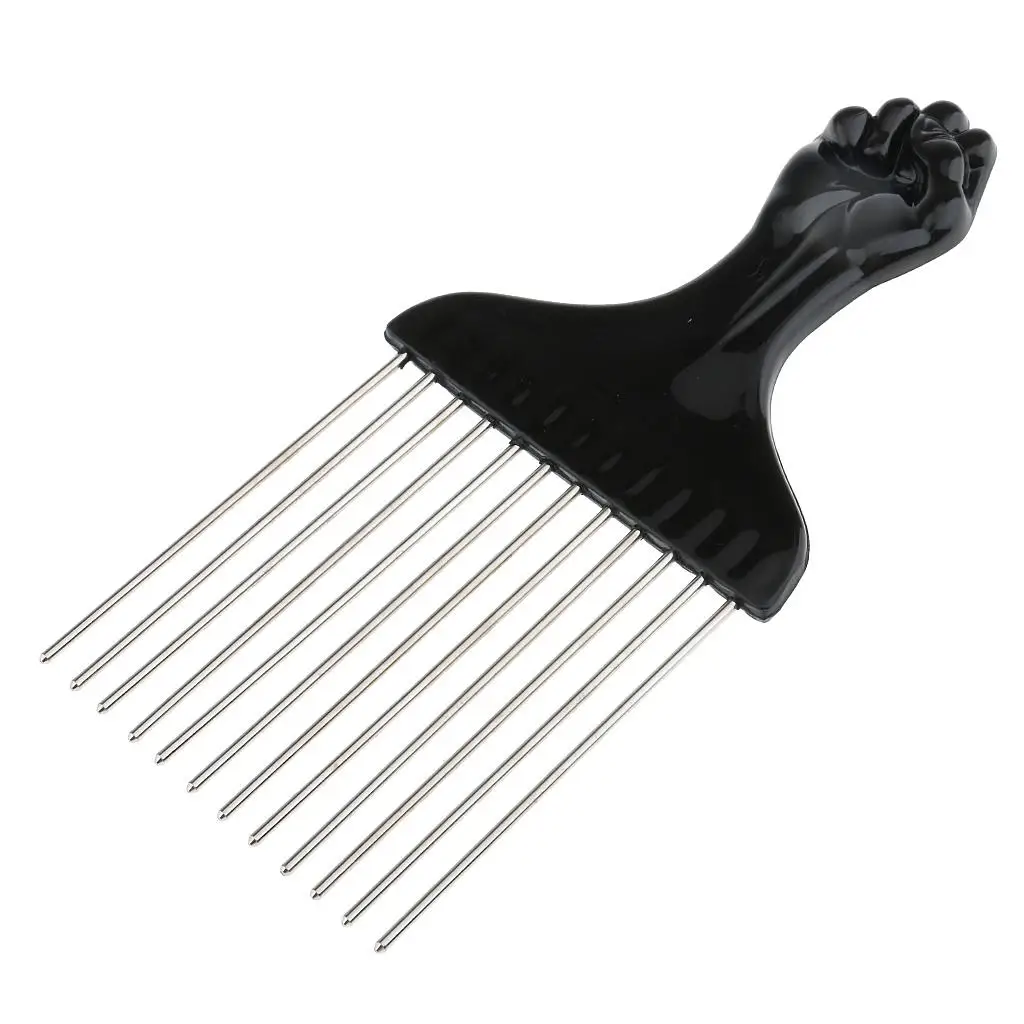 Portable Anti Static Necessary Strong Stainless Steel Wig Styling Hair Comb