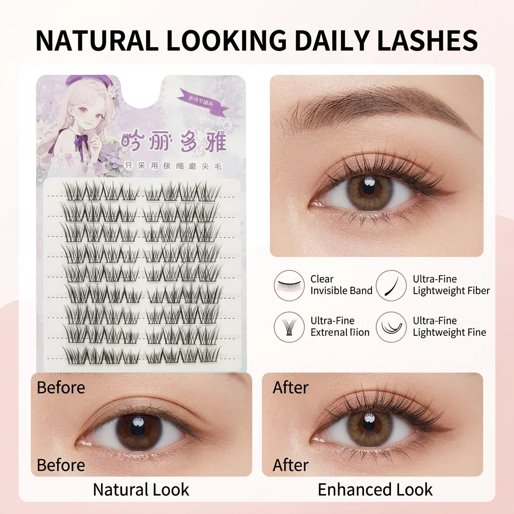 Synthetic Fiber Cat-eye False - Eyelash Extension Cat Eye Wispy recension och pris