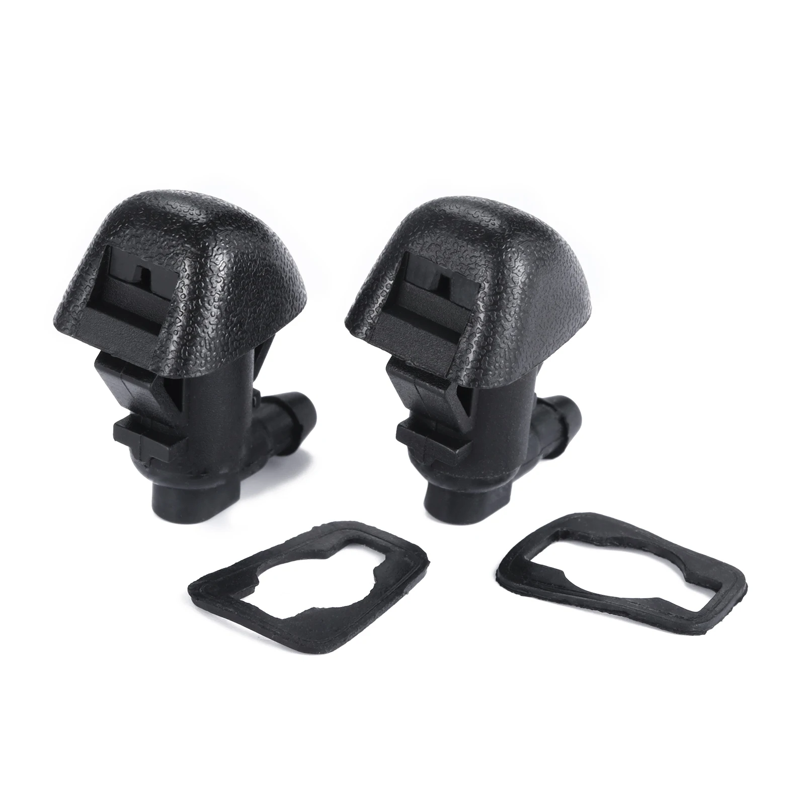 2 Pcs Black Front Windshield Wiper Washer Jet Nozzle For Honda Pilot MK2 2009-2015 OE#76810-SZA-A01ZA ABS Plastic