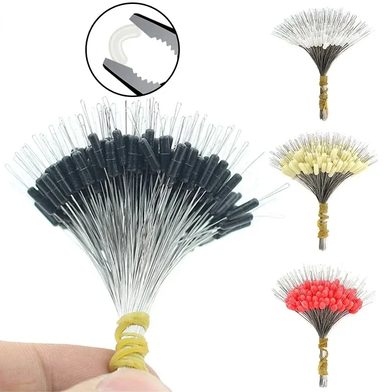 300 teile/los Silikon Space Bean Stopper 1,0-8,0 #   Professionelle Angeln Float Anti-Strang Angelschnur Stopper Angeln Bobber Float