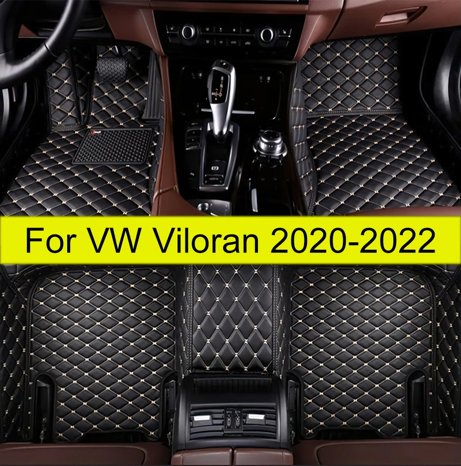 Car Floor Mats For VW Volkswagen Viloran 2020 2021 2022 Custom Foot Pads Auto Carpet Cover Interior Accessories