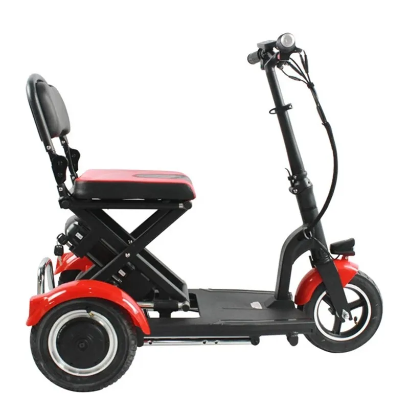 Scooter de mobilidade adulto 3 rodas triciclo elétrico dobrável 10 Polegada 36v 300w velocidade 15km/h scooter elétrico dobrável skate