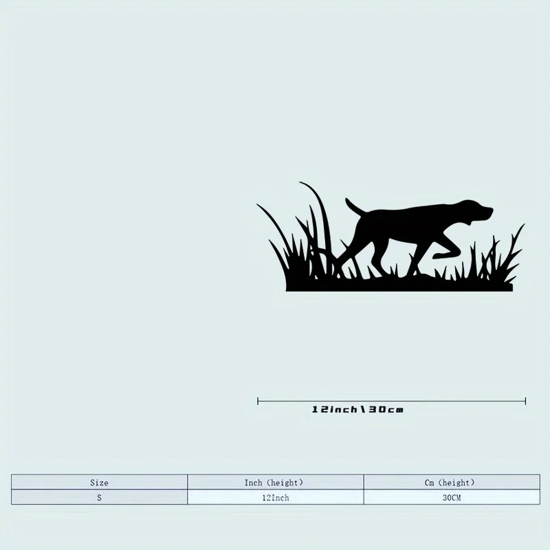 German Shorthaired Pointer Metal Wall Art - Weatherproof Dog Silhouette Decor for Garden Fence, Pet Memorial Gift