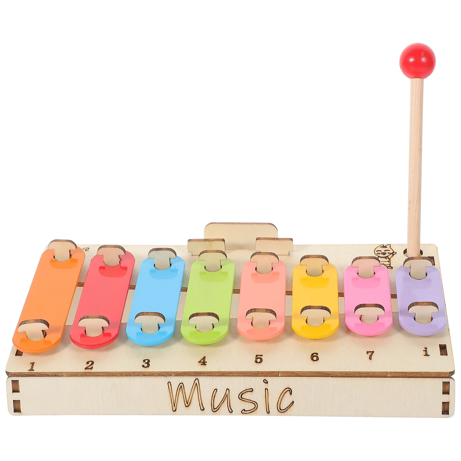 

1 set 1 Set Xylophone Crafts Making Xylophone Kids Educational Craft Wood Music Instrument Kit For Children Assembling Gift