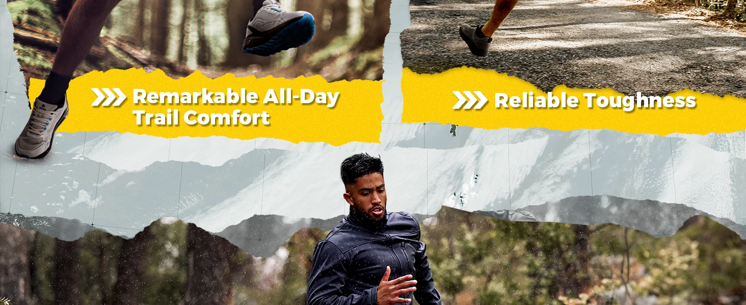 Fit ville rutsch feste Trail running Schuhe Herren Turnschuhe extra breit leicht für männliche geschwollene Füße Bogen Unterstützung Schmerz linderung – Detail 3
