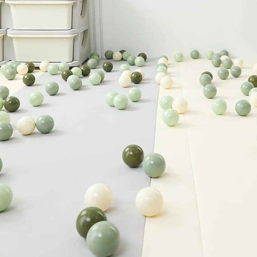 170個のクリアボールピットボール、男の子と女の子向けの耐圧プラスチックおもちゃボール