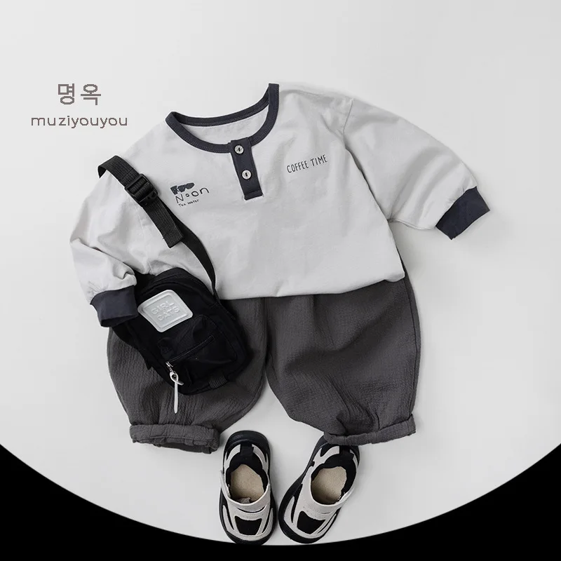 Childrens Clothing Childrens T Shirts Spring New Style Personalized Tops for Boys and Girls Base Shirts