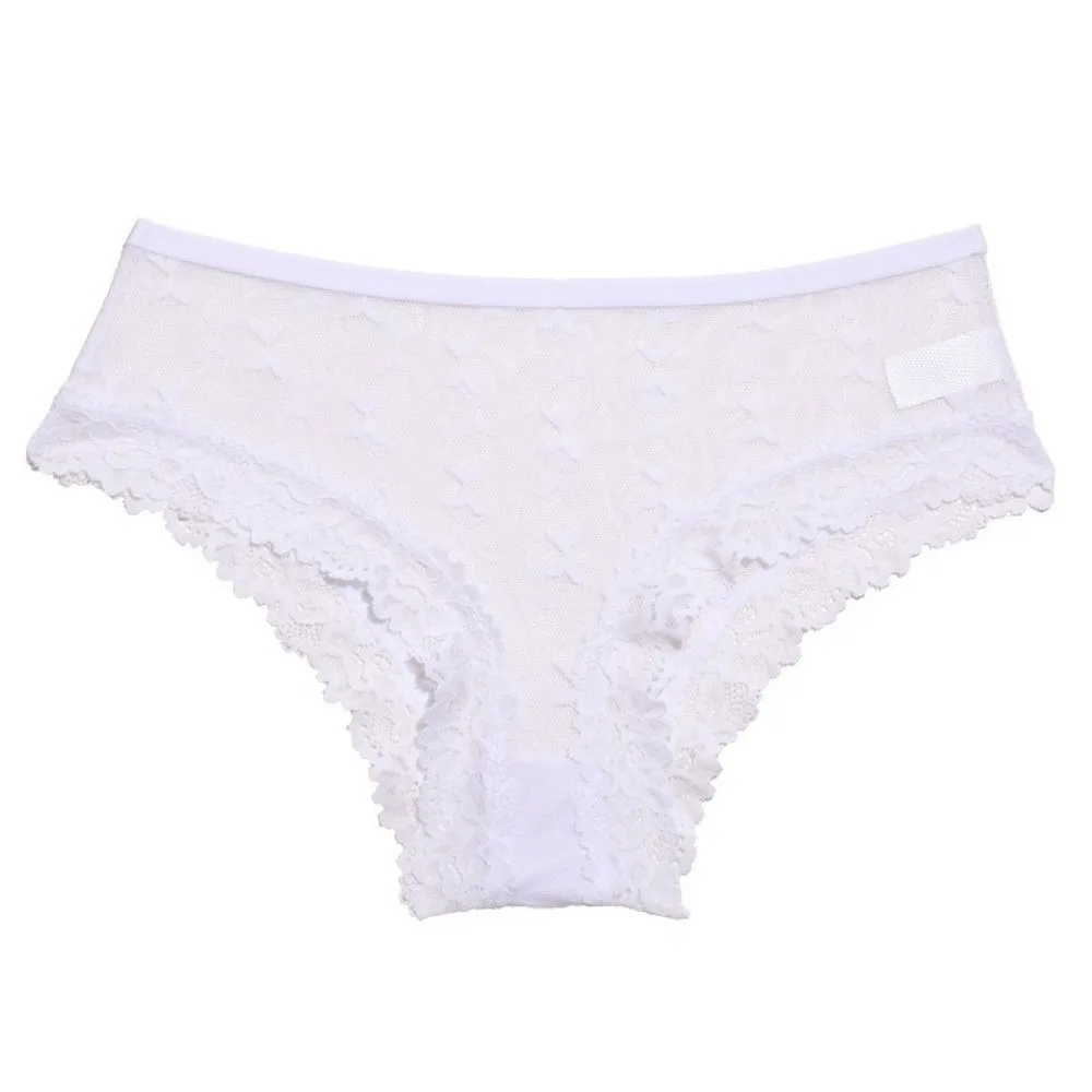 

Intimates Low-Rise Sheer Mesh Underwear Seamless Butterfly Women Lace Panties Transparent Floral Perspective Underwear Girls