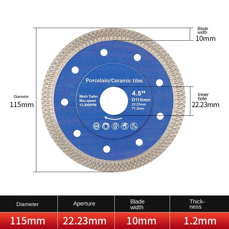 Saw Blades For Tiles, Ceramics, Marble, Slabs, Granite, Stone Cutting Blades,And Durables-AT64