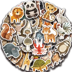 50pcs Cute Childrens Book Paintings Stickers Vinyl Waterproof Stickers for Kids Toy Animals Decals for Loptop Water Bottle Phone