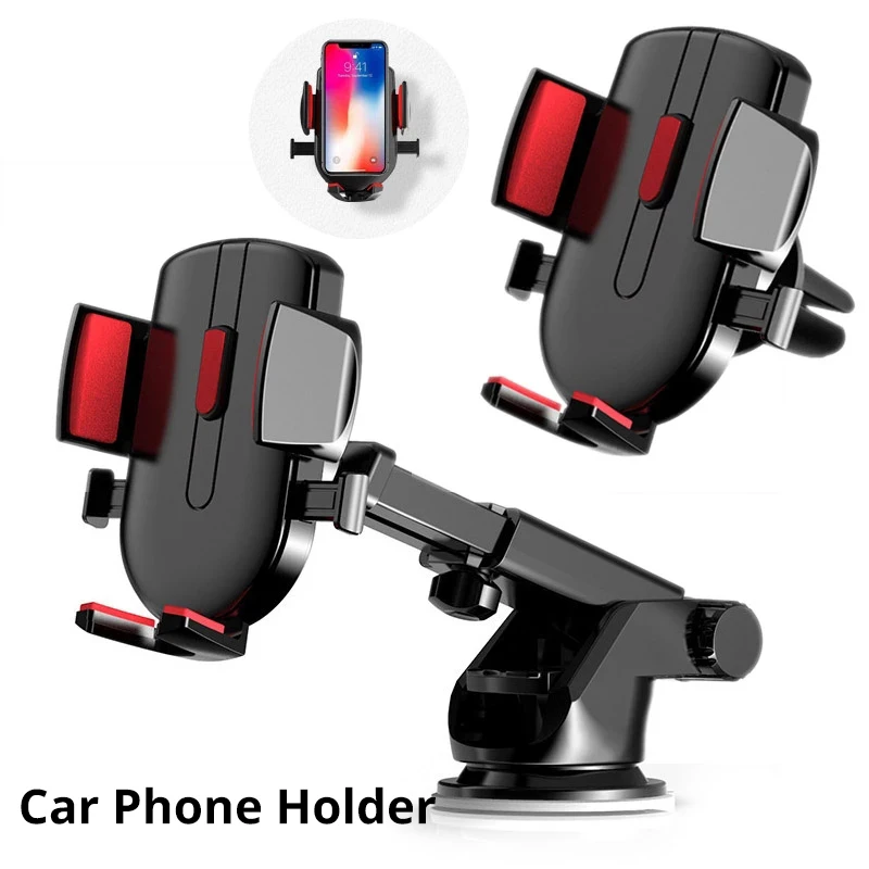 Car Phone Holder Mount Stand GPS Mobile Cell Support for IPhone 13 12 11 Pro Max X 7 8 Xiaomi Huawei Samsung