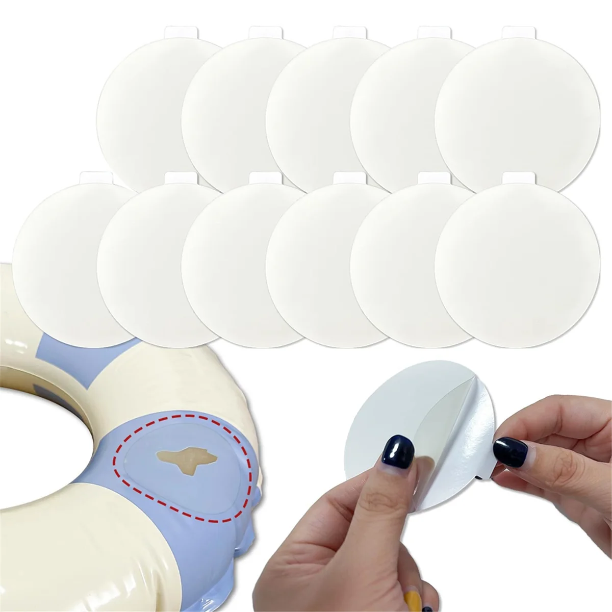 Inflatable Patch Repair Kit Waterproof, Multipurpose Repair Patch for Pool, Air Mattress, Inflatable Toys,Repair Patch