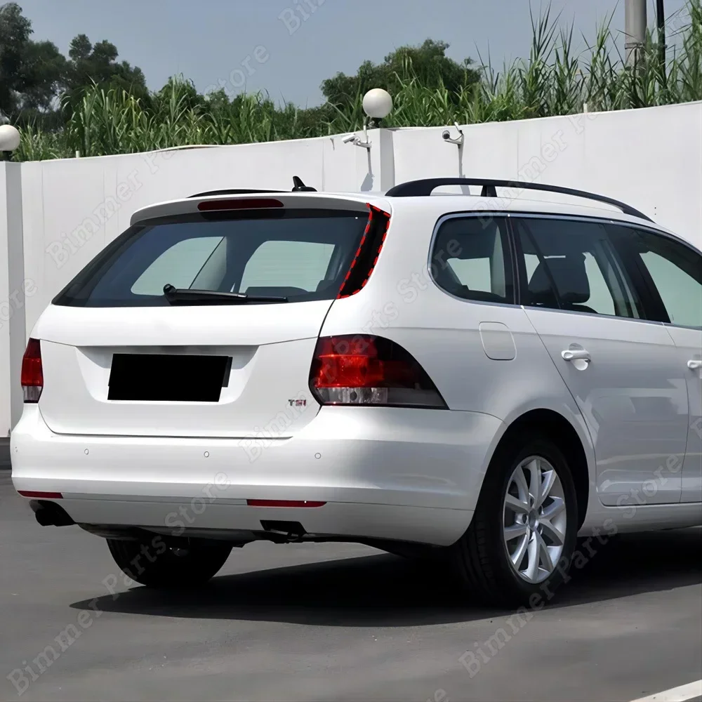 Rear Window Side Spoiler For Variant Wagon Golf 6 MK6 2009-2012 ABS Gloss Black Spoiler Canard Splitter Accessories