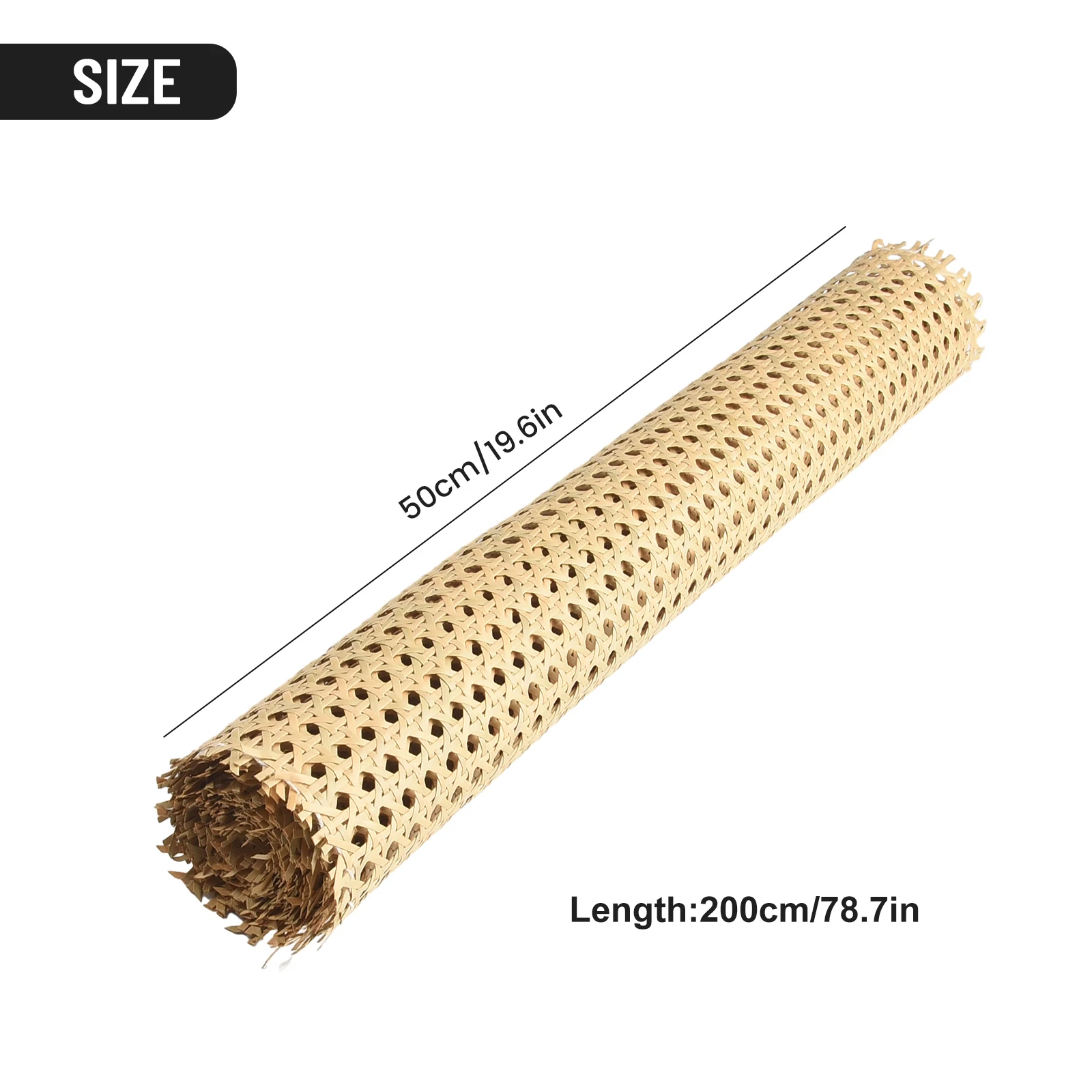 Rattan Roller Belt Cane Rattan Webbing Plastic Refreshing Handfeel Synthetic Fiber Easy To Maintain Natural Texture