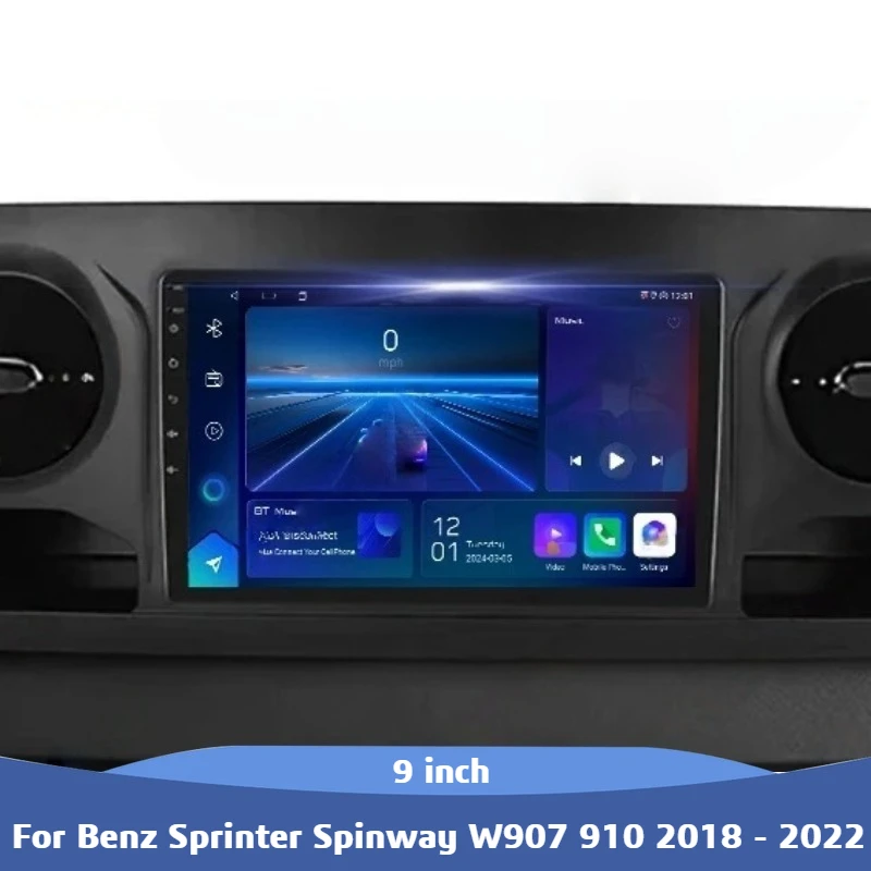 Для Benz Sprinter Spinway W907 910 2018-2022 Android 13 Автомобильный мультимедийный видеоплеер Carplay GPS 2din AI Голосовое радио Для Benz Sprinter Spinway W907 910 2018-2022 Android 13 Автомобильный мультимедийный видеоплеер Carplay GPS 2din AI Голосовое радио