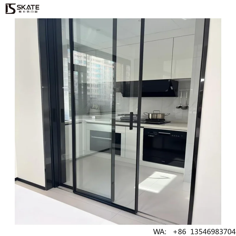 Strengthening the Door Frame of the Entrance Door. Black Narrow-edge Door Frame Luxurious and High-end with a Sense of Quality