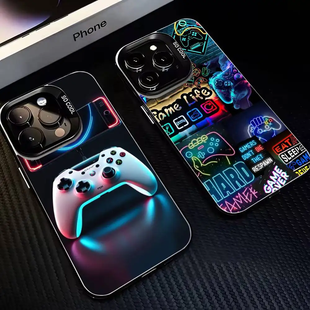 

GamePad Phone Case For iPhone17,16,15,14,13,12,11 Plus,Pro Max Black Matte Shockproof Cover