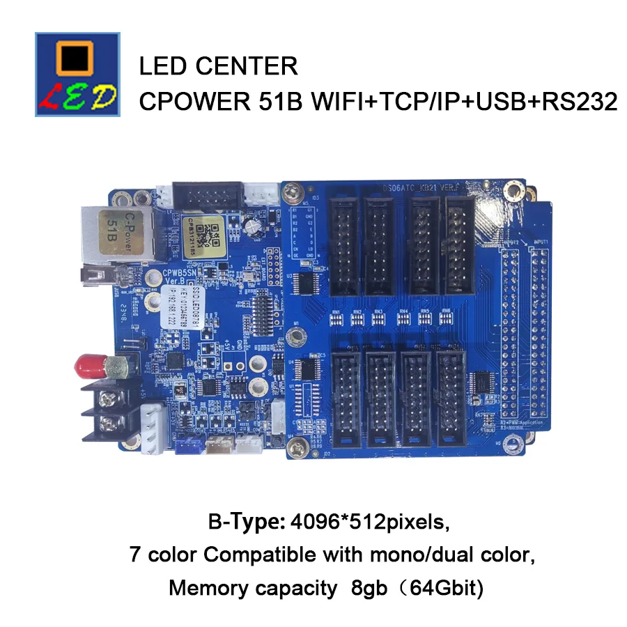 LED CENTER CPOWER51A/B-WIFI 5 series full color controller 4096-grade grey-scale LED DISPLAY